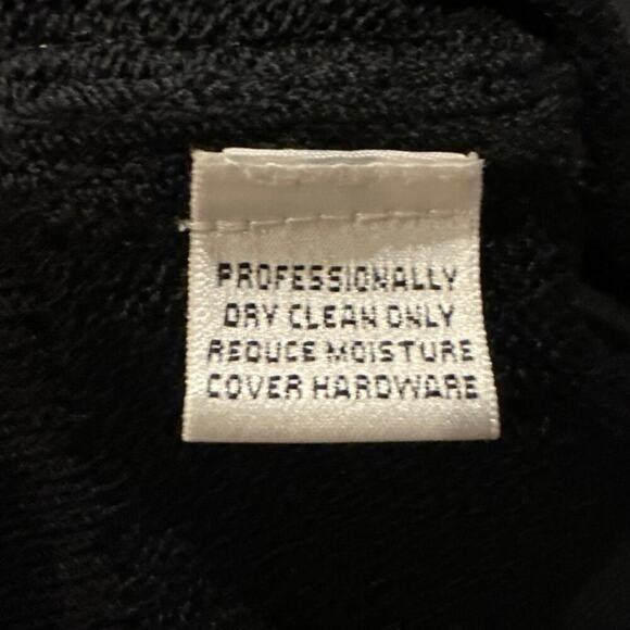 St. John Collection by Marie Grey Black Zip Up Sweater Jacket Size 4 - Picture 4 of 6